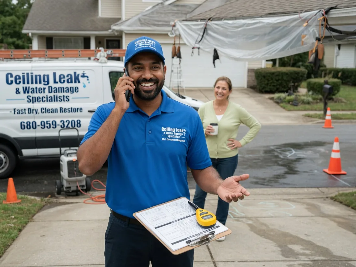 Ceiling Leak Cleanup Dunbridge, OH FAQs